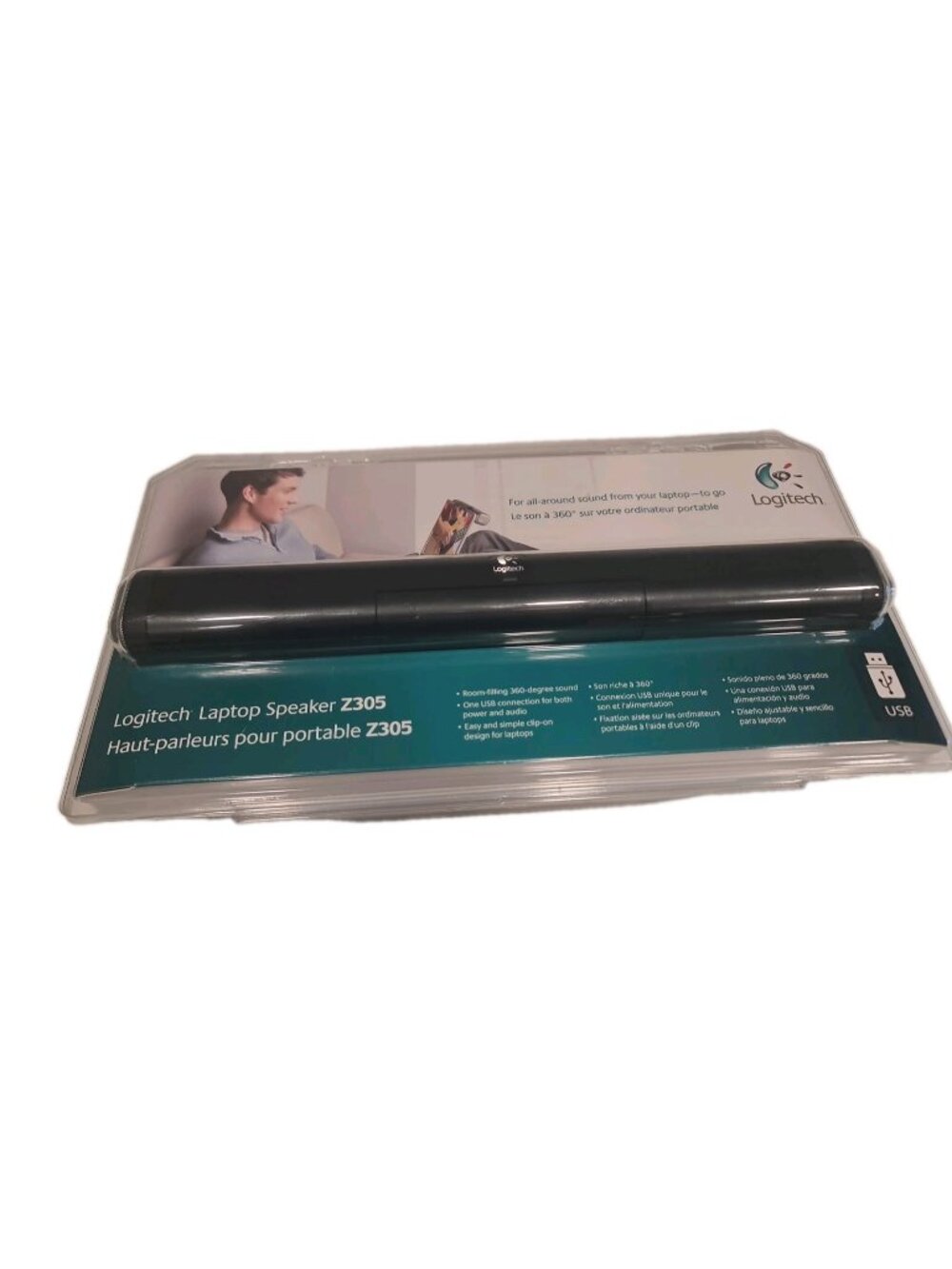 Logitech Z305 Laptop Speaker Stereo USB Bar Wired New & Factory Sealed